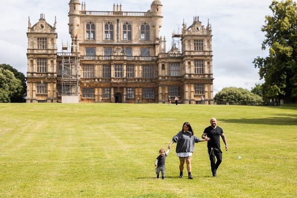 Family Walking At Wollaton Hall